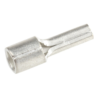 RS PRO Uninsulated, Tin Crimp Pin Connector, 10mm² to 10mm², 8AWG to 8AWG, 4.3mm Pin Diameter, 14mm Pin Length, Silver