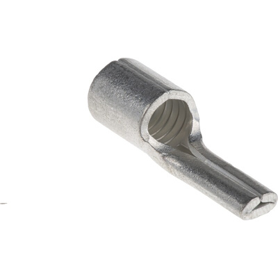 RS PRO Uninsulated, Tin Crimp Pin Connector, 16mm² to 16mm², 6AWG to 6AWG, 5.5mm Pin Diameter, 16mm Pin Length, Silver