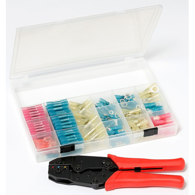 HellermannTyton Heat Shrink Terminals and Splices Crimp terminal Kit