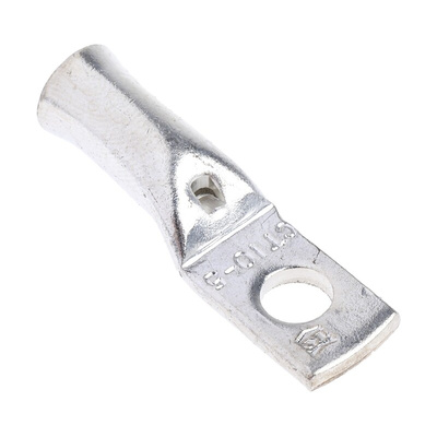 RS PRO Uninsulated Tubular Ring Terminal, M5 Stud Size to 10mm² Wire Size