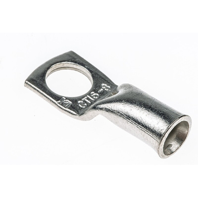 RS PRO Uninsulated Ring Terminal, M8 Stud Size to 16mm² Wire Size