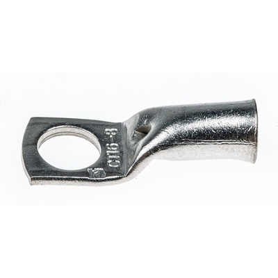 RS PRO Uninsulated Ring Terminal, M8 Stud Size to 16mm² Wire Size