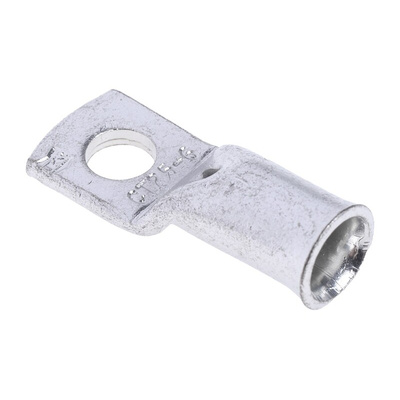 RS PRO Uninsulated Tubular Ring Terminal, M6 Stud Size to 25mm² Wire Size
