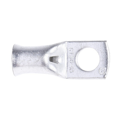 RS PRO Uninsulated Tubular Ring Terminal, M10 Stud Size to 50mm² Wire Size