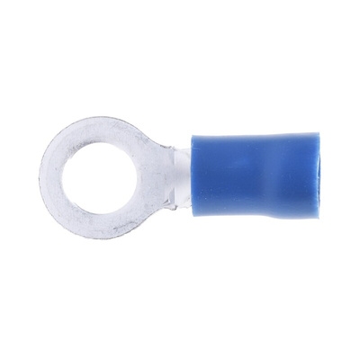 RS PRO Insulated Ring Terminal, M5 Stud Size, 1.5mm² to 2.5mm² Wire Size, Blue