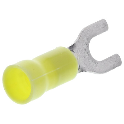 TE Connectivity, PLASTI-GRIP Insulated Crimp Spade Connector, 2.6mm² to 6.6mm², 12AWG to 10AWG, M5 Stud Size Vinyl,