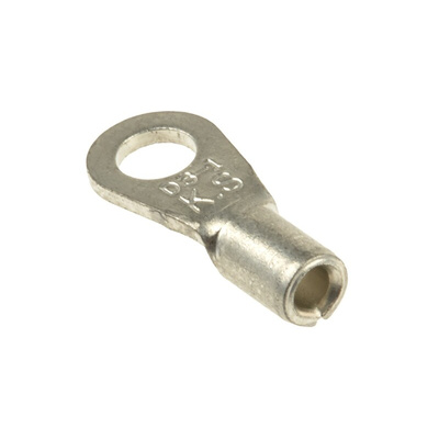 RS PRO Uninsulated Ring Terminal, 3.2mm Stud Size, 0.5mm² to 1.5mm² Wire Size