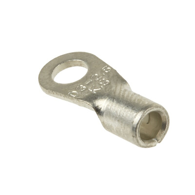 RS PRO Uninsulated Ring Terminal, 3.2mm Stud Size, 1.5mm² to 2.5mm² Wire Size