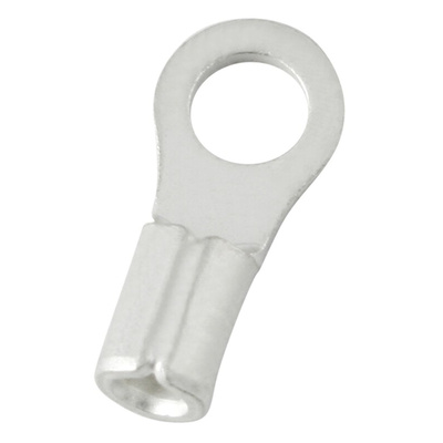 RS PRO Uninsulated Ring Terminal, 3.7mm Stud Size, 0.5mm² to 1.5mm² Wire Size