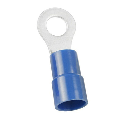 RS PRO Insulated Ring Terminal, 5.3mm Stud Size, 1.5mm² to 2.5mm² Wire Size, Blue