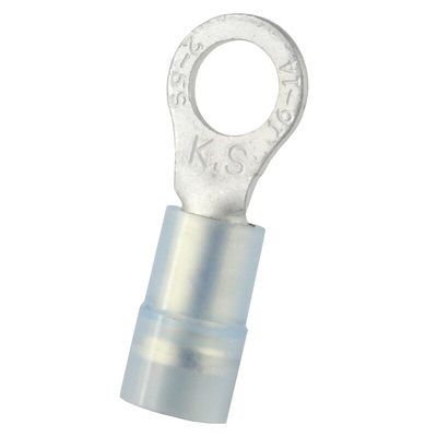 RS PRO Insulated Ring Terminal, 5.3mm Stud Size, 1.5mm² to 2.5mm² Wire Size, Blue