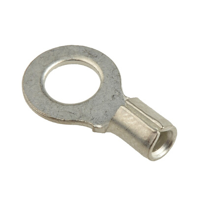 RS PRO Uninsulated Ring Terminal, M5 Stud Size, 1.5mm² to 2.5mm² Wire Size