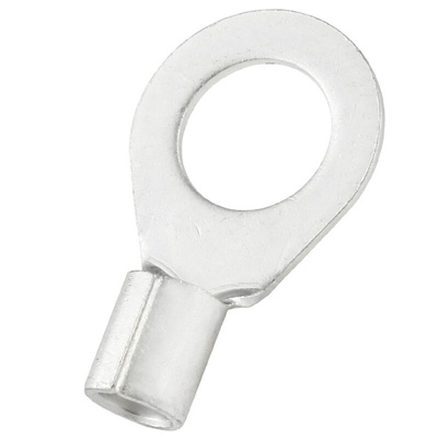 RS PRO Uninsulated Crimp Ring Terminal, 13mm Stud Size, 16mm² to 16mm² Wire Size, Silver