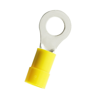 RS PRO Insulated Crimp Ring Terminal, M6 Stud Size, 4mm² to 6mm² Wire Size, Yellow