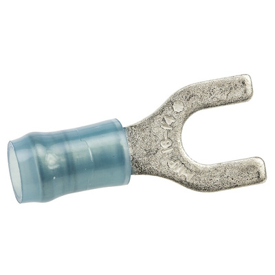 TE Connectivity, PIDG Insulated Crimp Spade Connector, 1.25mm² to 2mm², 16AWG to 14AWG, M5 Stud Size Nylon, Blue