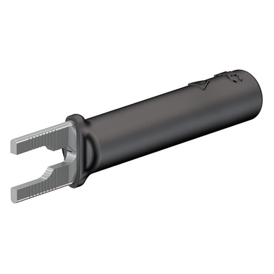 Staubli Insulated Crimp Spade Connector, Black