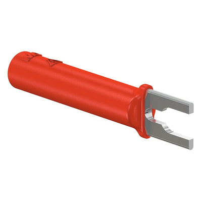 Staubli Insulated Crimp Spade Connector, Red