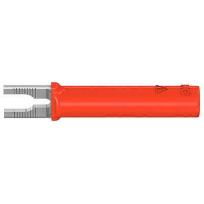 Staubli Insulated Crimp Spade Connector, Red