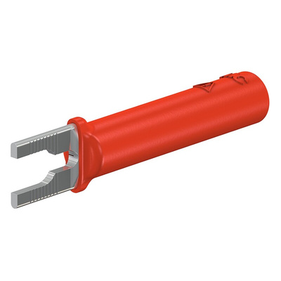 Staubli Insulated Crimp Spade Connector, Red