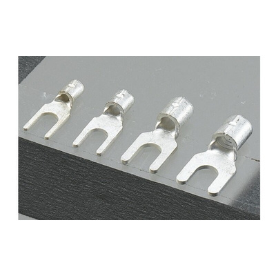 JST Uninsulated Crimp Spade Connector, 2.6mm² to 6.6mm², 12AWG to 10AWG, 6mm Stud Size