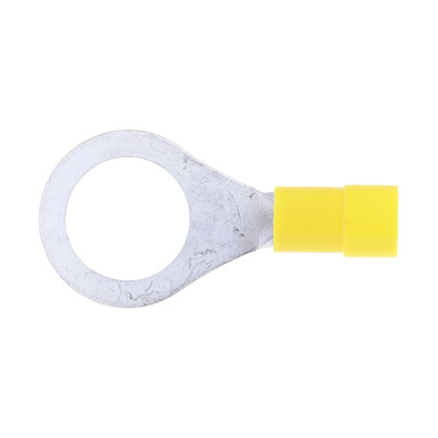 RS PRO Insulated Ring Terminal, M12 Stud Size, 4mm² to 6mm² Wire Size, Yellow