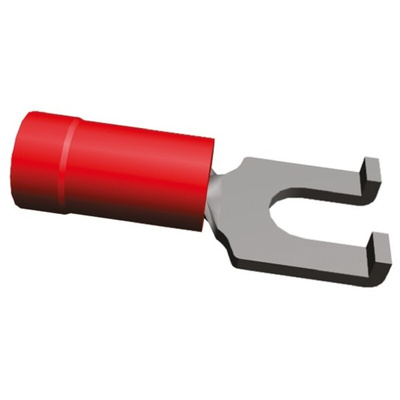 TE Connectivity, PLASTI-GRIP Insulated Crimp Spade Connector, 0.26mm² to 1.65mm², 22AWG to 16AWG, M4 Stud Size Vinyl,