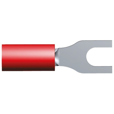 TE Connectivity, PLASTI-GRIP Insulated Crimp Spade Connector, 0.26mm² to 1.65mm², 22AWG to 16AWG, M3.5 Stud Size Vinyl,