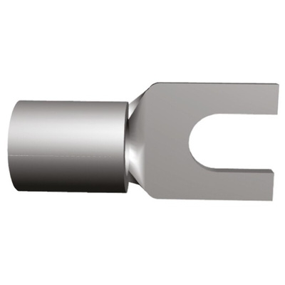 TE Connectivity Uninsulated Crimp Spade Connector, 2.6mm² to 6.6mm², 12AWG to 10AWG, M3.5 Stud Size