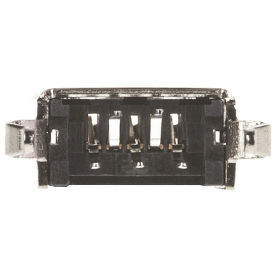 Wurth Elektronik, WR-COM USB Connector, Through Hole, Socket B, Solder, Straight