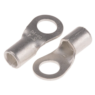 RS PRO Uninsulated Ring Terminal, 6.5mm Stud Size, 10mm² to 10mm² Wire Size