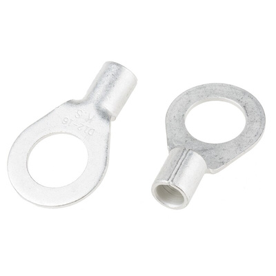 RS PRO Uninsulated Ring Terminal, 13mm Stud Size, 16mm² to 16mm² Wire Size