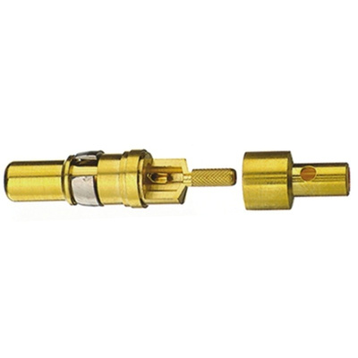 FCT, FMS Male Crimp D-Sub Connector Coaxial Contact, Gold over Nickel Pin, FMS002