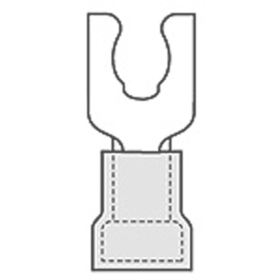 Molex, 19115 Insulated Crimp Spade Connector, 22AWG to 18AWG, M3.5 (