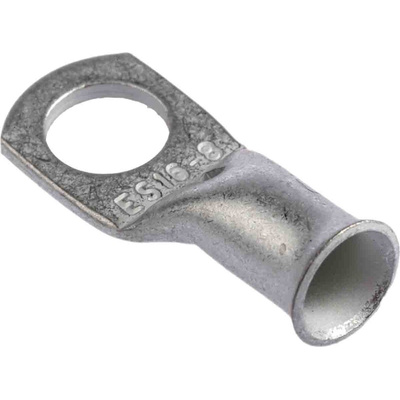 RS PRO Uninsulated Ring Terminal, 8mm Stud Size, 16mm² to 16mm² Wire Size