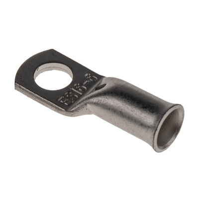 RS PRO Uninsulated Ring Terminal, 6mm Stud Size to 16mm² Wire Size