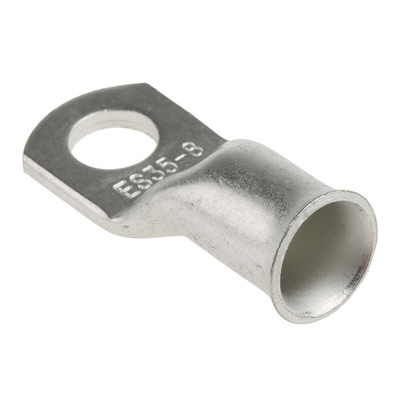 RS PRO Uninsulated Ring Terminal, 8mm Stud Size to 35mm² Wire Size