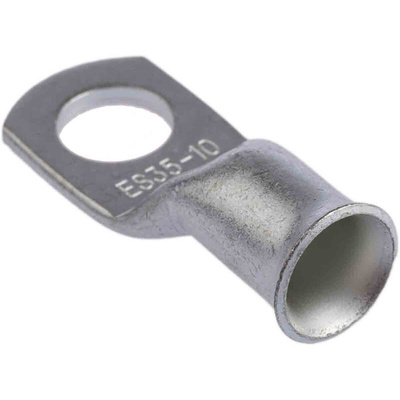 RS PRO Uninsulated Ring Terminal, 10mm Stud Size, 35mm² to 35mm² Wire Size