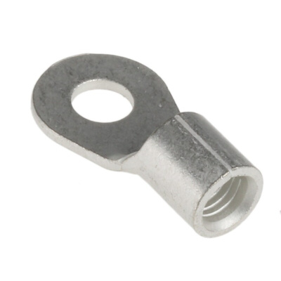 TE Connectivity, SOLISTRAND Uninsulated Crimp Ring Terminal, M5 Stud Size, 6.6mm² to 10.5mm² Wire Size