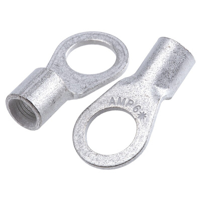 TE Connectivity, SOLISTRAND Uninsulated Crimp Ring Terminal, M10 Stud Size, 10.5mm² to 16.8mm² Wire Size