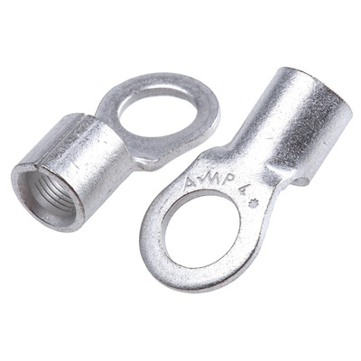 TE Connectivity, SOLISTRAND Uninsulated Crimp Ring Terminal, M10 Stud Size, 16.8mm² to 26.7mm² Wire Size