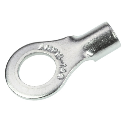 TE Connectivity, STRATO-THERM Uninsulated Ring Terminal, M5 Stud Size, 1mm² to 2.6mm² Wire Size