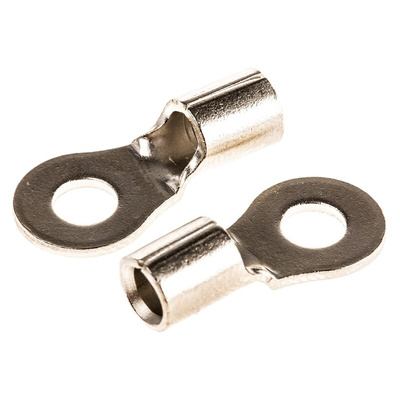 TE Connectivity, STRATO-THERM Uninsulated Ring Terminal, M4 Stud Size, 2.6mm² to 6.6mm² Wire Size