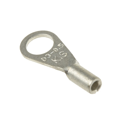 RS PRO Uninsulated Ring Terminal, 3.2mm Stud Size, 0.2mm² to 0.5mm² Wire Size