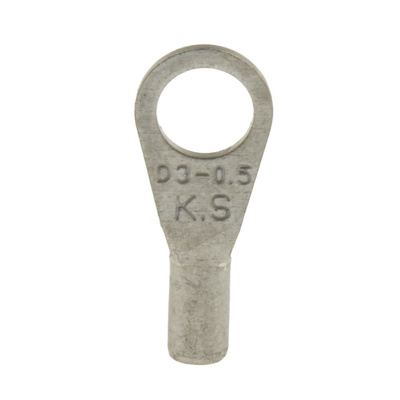 RS PRO Uninsulated Ring Terminal, 3.2mm Stud Size, 0.2mm² to 0.5mm² Wire Size