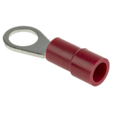 RS PRO Insulated Ring Terminal, 5.3mm Stud Size, 0.5mm² to 1.5mm² Wire Size, Red