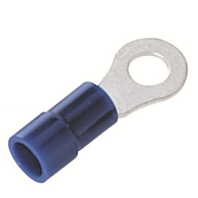 RS PRO Insulated Ring Terminal, 5.3mm Stud Size, 1.5mm² to 2.5mm² Wire Size, Blue