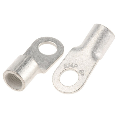TE Connectivity, SOLISTRAND Uninsulated Ring Terminal, M6 Stud Size, 10.5mm² to 16.8mm² Wire Size