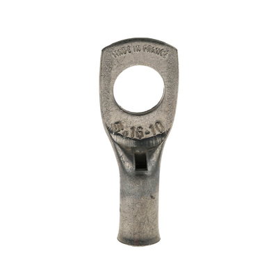 TE Connectivity, XCT Uninsulated Ring Terminal, 10mm Stud Size, 16mm² to 16mm² Wire Size