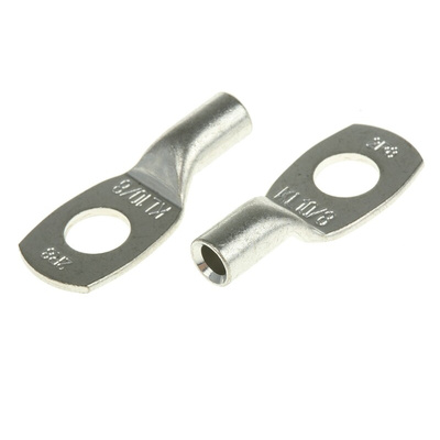 Klauke Uninsulated Ring Terminal, M8 Stud Size, 10mm² to 10mm² Wire Size