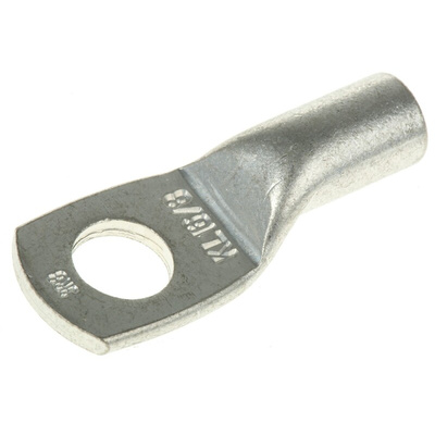 Klauke Uninsulated Ring Terminal, M8 Stud Size, 16mm² to 16mm² Wire Size